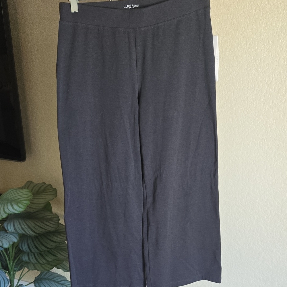 Eileen Fisher Black Wide Leg Jumpsuit Sleeveless